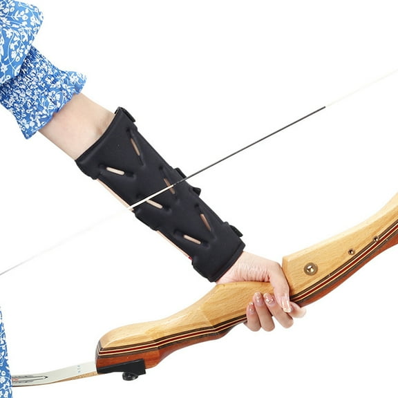WEAVILUX Elastic Archery Armguard Black Breathable Fabric Protection Use