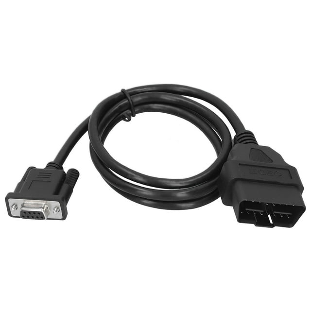 Adaptateur d'Interface de Diagnostic Câble d'Extension de Diagnostic Auto Câble de Diagnostic Obd2 Adaptateur de Diagnostic Cordon de Diagnostic 16 Broches Obd2 à RS232 DB9 Interface de Diagnostic de Voiture