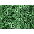 thumbnail image 1 of Ahgly Company Indoor Rectangle Solid Emerald Green Modern Area Rugs, 7' x 10', 1 of 4