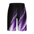 thumbnail image 3 of JIUKU Plus Size Mens Shorts Casual Drawstring Summer Beach Shorts High Waisted Gradient Color Lounge Shorts, 3 of 4