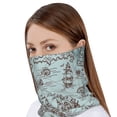 thumbnail image 4 of Pofeuu Pirate Adventure Map Print Multifunction Beanie Hat for Men Women Fashion Scarf Soft Stretch Skull Cap, 4 of 8