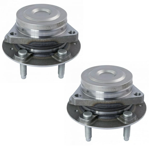 TRQ Rear Wheel Bearing & Hub Assembly Pair LH RH Sides for Buick Chevrolet BHA52168