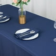thumbnail image 5 of Balsa Circle 90" x 132" Premium Polyester Rectangular Tablecloth Table Linens Navy Blue, 5 of 8