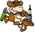 thumbnail image 3 of CafePress - Drunken Monkeys! - Women's Dark Pajamas, 3 of 4