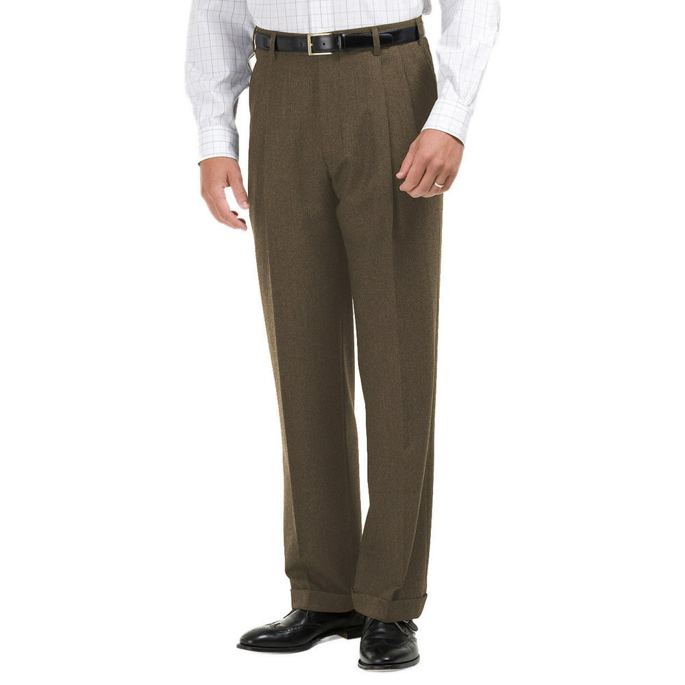 Brooks Brothers - New Brooks Brothers Mens Taupe Brown Wool Pleated ...