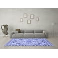 thumbnail image 3 of Ahgly Company Indoor Rectangle Abstract Blue Modern Area Rugs, 2' x 5', 3 of 4
