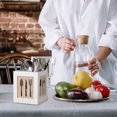 thumbnail image 1 of Caja de almacenamiento/caja de almacenamiento Utensil Holder,Kitchen Flatware Caddy for Countertop with 4 Compartments Solid Wood Bamboo Organizer for Spoons Knives Forks Chopsticks Natural Color Zhivalor CQ764, 1 of 2