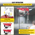 thumbnail image 5 of VEVORbrand Electric Hoist, 1760lbs Electric Winch, Steel Electric Lift, 110v Electric Hoist with Remote Control & Single/Double Slings for Lifting in Factories, Warehouses and Construction Site, 5 of 10