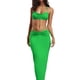 thumbnail image 1 of SAYOO Mujeres atractivas Trajes de verano Cuello halter Sin mangas Sin espalda Tops + Falda larga delgada SAYOO  Sexy, 1 of 6