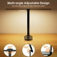 Bright LED Desk Lamps,【𝟮𝟬𝟮𝟯 𝙐𝙥𝙜𝙧𝙖𝙙𝙚𝙙】Foldable Double Head Desk Lamps with Wireless Charger