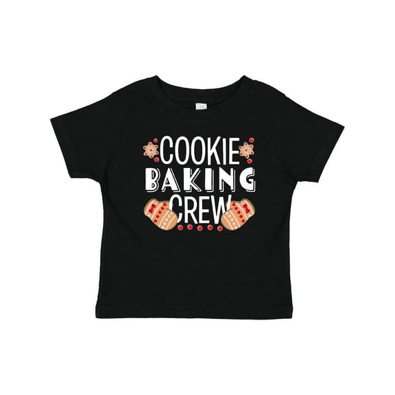 Inktastic Christmas Cookie Baking Crew with Oven Mitts Boys or Girls Baby T-Shirt