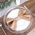 thumbnail image 5 of Balsa Circle 20 Pieces 20" Taupe Satin Dinner Napkins Wedding Party, 5 of 8
