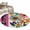 Pink, variant on Spring Daisy Round Area Rug 3.3Ft Washable Circle Rugs for Dining Room Table, Brown Modern Abstract Art Dots Floral Non-Slip Carpet Floor Mats Indoor Outdoor Carpet Runner Aesthetic Home Decor