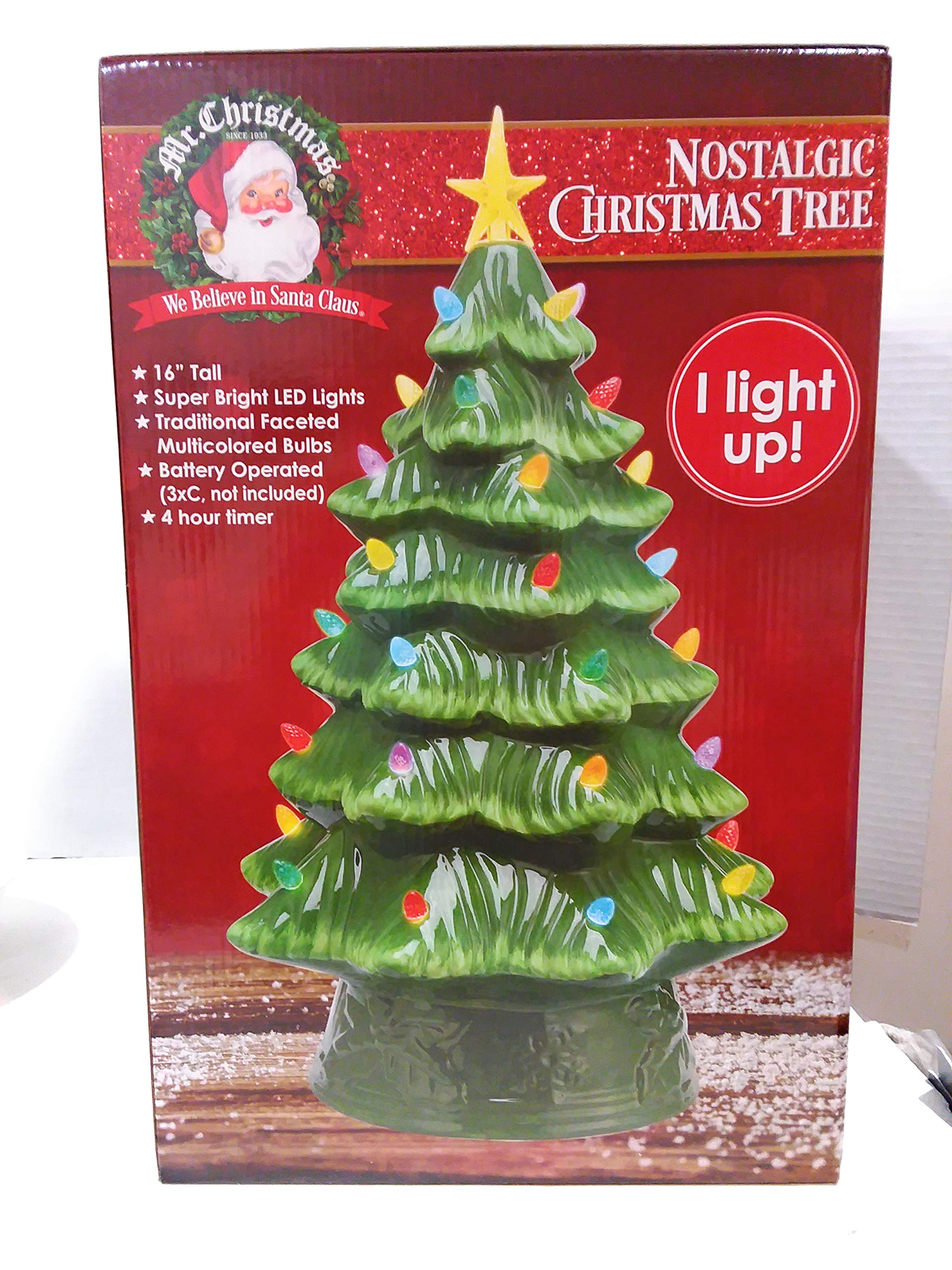Walmart Nostalgic Ceramic Christmas Tree LED Light Up
