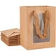 thumbnail image 1 of 10 Paquetes de Bolsas de Papel con Ventana - Bolsas de Regalo Kraft de 20x15x10cm con Ventana Transparente para Envolver Regalos de Dulces de Navidad y Halloween, 1 of 5