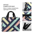 thumbnail image 4 of FORMRS 16" Laptop Bag Carrying Sleeve Case with Handle Travel Shoulder Briefcase, Green Stripes, 4 of 8