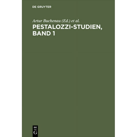 Pestalozzi-Studien, Band 1, (Hardcover)