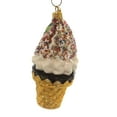 thumbnail image 2 of Holiday Ornaments Ice Cream Cone With Sprinkles Soft Serve Vanilla 0879Np, 2 of 2
