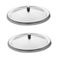 thumbnail image 5 of Toyandona 2Pcs Silver Stainless Steel Mug Cup Lid Leakproof Heat Preservation Cover Easy to Use, 5 of 8