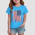 thumbnail image 2 of NOLDARES Girl's Athletic Shirts Crew Neck Short Sleeve Tees Summer Active Tops for Teen Girls Soccer & Sports Tshirts for Teens(Sky Blue,9-10Years), 2 of 4