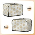 thumbnail image 3 of Sikiie Gold Snowflake Toaster Covers 2 Slice Dustproof Toaster Cover Bread Machine Cover, Dustproof Cover - 11.4" x 7.5" x 7.9", 3 of 7