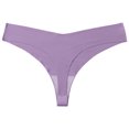 thumbnail image 5 of Panties for Women,Low Rise Bikini Panties Everyday Comfortable Underwear Soft Breathable Fabric All Seasons Casual Wear Seamless Stretch Design,Womens Underwear,Purple,L, 5 of 5