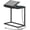 Black-Plug, variant on Brown Plug C Shaped End Table with Charging Station for Living Room Bedroom