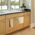 thumbnail image 3 of Tutuviw 4 Pcs Stainless Steel Over-Cabinet Door Towel Holder,9in Kitchen and Bathroom Towel Rail Towel Bar Over Cupboard Door Towel Holder,Hand Towel Rack Hanger with Anti-Slip Pads (Silver), 3 of 7