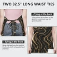 thumbnail image 6 of Black Gold Wave Marble Pattern Apron-Garden Aprons for Women with Pockets-Cotton Linen Waterproof Kitchen Cooking Gardening Aprons Adjustable for Kitchen,Cooking,BBQ and Salon 33x27 Inch, 6 of 7