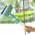 thumbnail image 3 of POINTERTECK Double-Sided Window Glass Cleaner Cleaning Brush Portable Scraper Scrubber with Non-Slip Handle New, 3 of 9