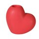 thumbnail image 2 of Candelabro cerámico rojo en forma de corazón | Centro romántico de candelabro para mesa de comedor, escritorio, decoración de bodas o festivales | Rojo brillante o blanco, se adapta a velas, 2 of 6