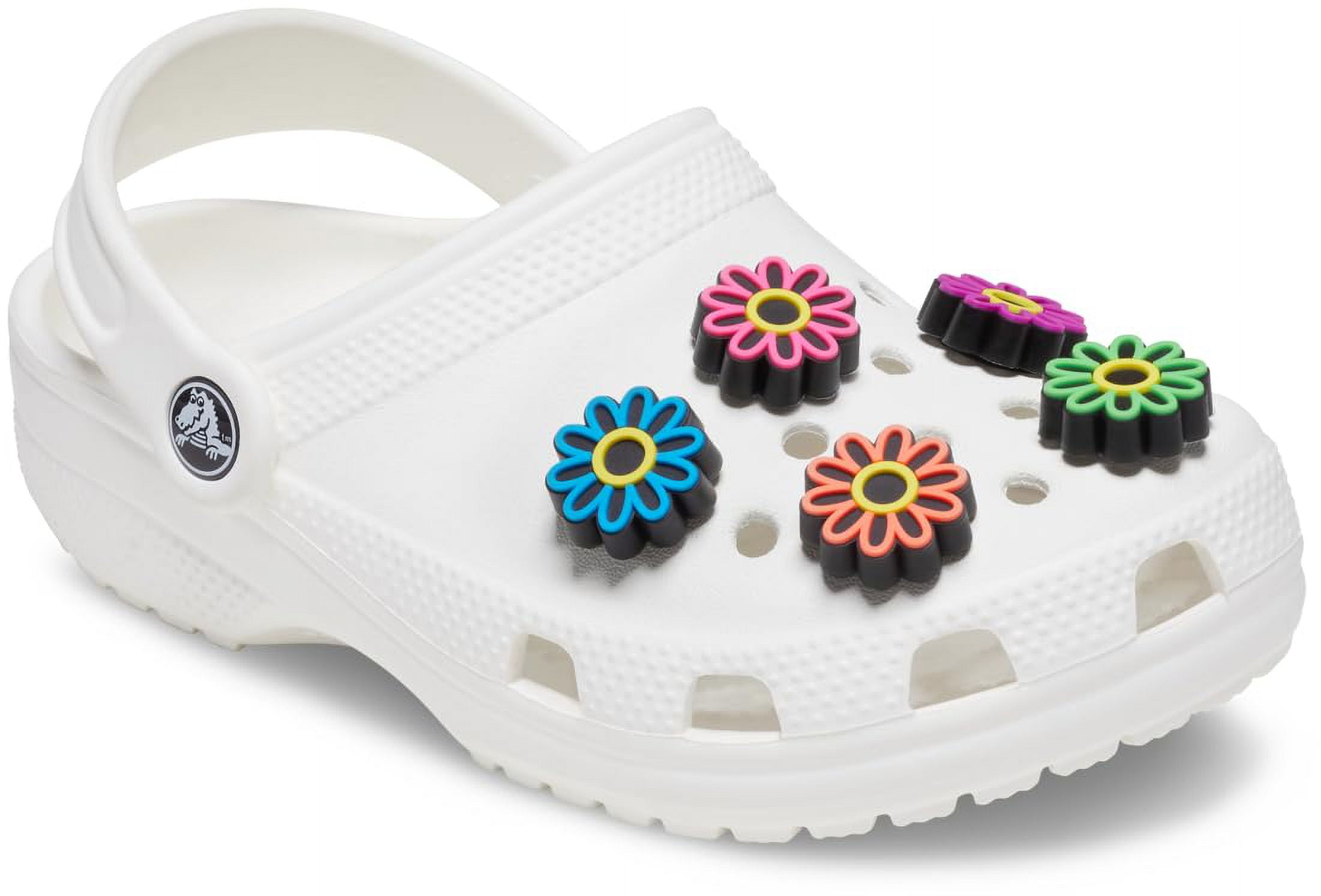Crocs with online flower design