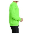 thumbnail image 3 of Mens Core Fleece Classic Crewneck Cotton/Poly fleece Sweatshirt Neon Green XL, 3 of 5