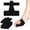 Black, variant on Lethargic Pre-Cut Bunion Corrector Tape, 3.66 x 3.54 in Cotton Support Tape with Medical-Grade Hot Melt Adhesive, Pre-Cut Design for Daily Foot Care