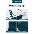 thumbnail image 6 of a.Jesdani Womens One Piece Swimsuit Tummy Control with Cutout Skirt Bathing Suit Modest Twist Front Swim Dress Ink Blue L, 6 of 16
