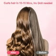 thumbnail image 2 of Automatic Hair Curler, Professional Auto-Rotating Curling Iron with 1 Inch Ceramic Barrel, 4 Adjustable Temperature Settings, Anti-Tangle & Anti-Scald Design for All Hair Types, Pink, 2 of 6