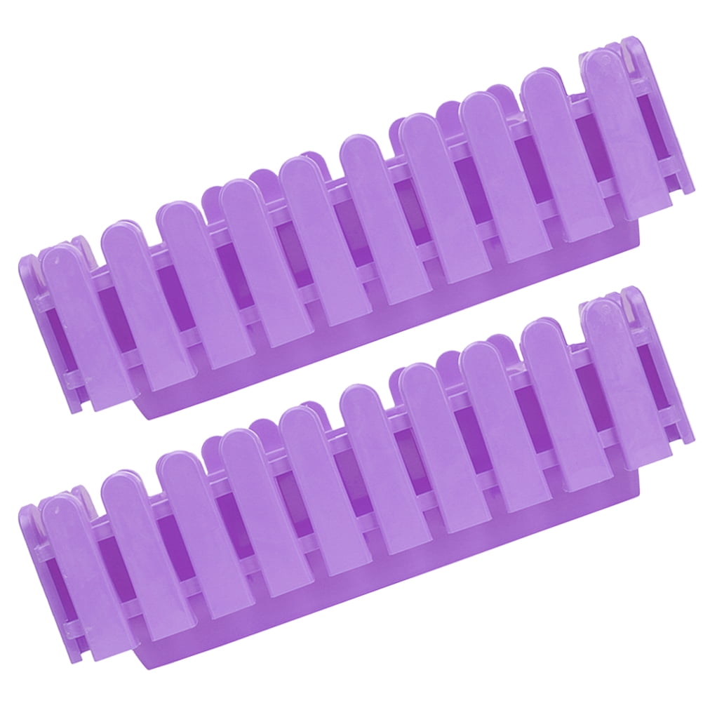 Raindrops 2-Pack Rectangular Plastic Flower Window Box Planter for Garden, Patio, Fence 12.6x5.9x4.3in