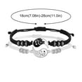 YUEHAO Bracelets Friend Bracelets 2 Matching Yin And Yangs Adjustable