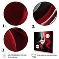 thumbnail image 3 of Designart "Red Black Contemplative Abstraction VI" Modern Waves Canvas Art Print, 3 of 5