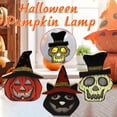 thumbnail image 2 of Marryso Halloween Light Up Pumpkin Halloween Wooden Lantern Festival Ornaments Decoration Dress Up, 2 of 8