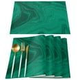 thumbnail image 2 of Fluid Art Emerald Green Table Runner Home Wedding Table Flag Mat Table Centerpieces Decoration Party Dining Long Tablecloth, 2 of 5