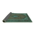 thumbnail image 2 of Ahgly Company Indoor Rectangle Medallion Turquoise Blue Traditional Area Rugs, 7' x 10', 2 of 4