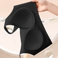 thumbnail image 6 of Women's Pullover Fixed Cup Bra, Full Coverage Wire Free Underwear with Wide Straps, Back Smoothing Light Support Bra | VerBelle,Black L, 6 of 6