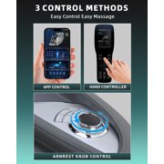 4D Massage Chair Full Body, Zero Gravity Massage Chairs with SL Track Electric Leg Extension Thai Strecth,11 Massage Technique, 40 Airbags Shiatsu Massage, APP Control