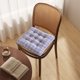 thumbnail image 4 of Cojín cuadrado de felpa con respaldo | Almohadilla para silla de oficina, comedor o escritorio | Agarre de silicona antideslizante, 4 of 6