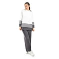 thumbnail image 1 of Conjunto de punto a rayas Roman Fashion /Juvenil, 9001 (Gris obscuro) gris oscuro G, 1 of 5
