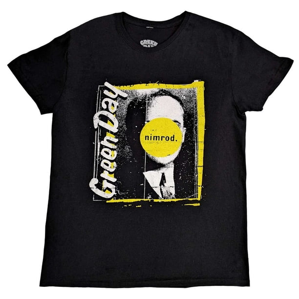 Green Day - Camiseta Nimrod Lista de Canciones de Algodón para Adultos Unisex (Negro)