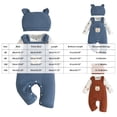 thumbnail image 3 of mgoYE Baby Boy Toddler Fall Outfit Striped Sweatshirt Toddler Boy Winter Waffle Clothes, 3 of 9
