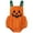 Orange, variant on KAUOD Halloween Baby Boys Girls Outfit New Born Pumpkin Face Patch Bubble Romper Toddlers Jumpsuit Halloween Outfits Cute Clothes