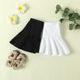 thumbnail image 3 of U·nikaka Toddler Baby Girl Skorts Flared Plain Pleated Skater Skirts Sport Skorts, 3 of 8